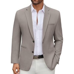 COOFANDY Men’s Casual Blazer Regular Fit Lightweight Two Button Sport Coat Suit Jacket(Tea Grey)