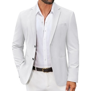 COOFANDY Men’s Sport Coat Casual Slim Fit Blazer Jacket(White)