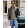 COOFANDY Mens Henley Shirts Long Sleeve Button T-Shirt Fashion Casual Pullover Shirts Soft Stretch Tees Tops(Khaki)