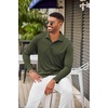 COOFANDY Men’s Long Sleeve Polo Shirt Golf Lightweight Breathable Moisture Wicking Shirt for Business Casual Work Outdoor(1 Pack Army Green)