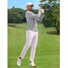 COOFANDY Men’s Long Sleeve Polo Shirt Golf Lightweight Breathable Moisture Wicking Shirt for Business Casual Work Outdoor(1 Pack Light Grey)