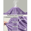 COOFANDY Men’s Long Sleeve Polo Shirt Golf Lightweight Breathable Moisture Wicking Shirt for Business Casual Work Outdoor(1 Pack Lilac)