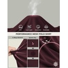 COOFANDY Men’s Long Sleeve Polo Shirt Golf Lightweight Breathable Moisture Wicking Shirt for Business Casual Work Outdoor(1 Pack Maroon)