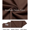 COOFANDY Men’s T-Shirts Henley Short Sleeve Cotton Shirts Button Tee Tops(Brown)