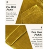 COOFANDY Men’s Velvet Blazer Notched Lapel Velour Suit Jacket One Button Tuxedo Jackets for Wedding Prom Party Dinner(Gold Yellow)