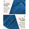 COOFANDY Men’s Velvet Blazer Notched Lapel Velour Suit Jacket One Button Tuxedo Jackets for Wedding Prom Party Dinner(Lake Blue)