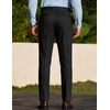 COOFANDY Men Dress Pants Slim Fit Suit Pants Expandable Waist Casual Slacks(Classic Black)