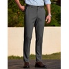 COOFANDY Men Dress Pants Slim Fit Suit Pants Expandable Waist Casual Slacks(Dark Grey)