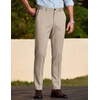 COOFANDY Men Dress Pants Slim Fit Suit Pants Expandable Waist Casual Slacks(Light Khaki)