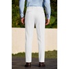 COOFANDY Men Dress Pants Slim Fit Suit Pants Expandable Waist Casual Slacks(White)