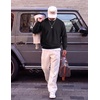 COOFANDY Mens Crewneck Sweatshirt Lightweight Casual Fall Winter Pullovers(Black)