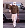 COOFANDY Mens Crewneck Sweatshirt Lightweight Casual Fall Winter Pullovers(Brown)