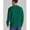COOFANDY Mens Crewneck Sweatshirt Lightweight Casual Fall Winter Pullovers(Dark Green)