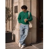 COOFANDY Mens Crewneck Sweatshirt Lightweight Casual Fall Winter Pullovers(Dark Green)