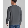 COOFANDY Mens Crewneck Sweatshirt Lightweight Casual Fall Winter Pullovers(Dark Grey)