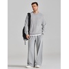 COOFANDY Mens Crewneck Sweatshirt Lightweight Casual Fall Winter Pullovers(Light Heather Grey)