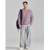 COOFANDY Mens Crewneck Sweatshirt Lightweight Casual Fall Winter Pullovers(Mauve)