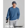 COOFANDY Mens Crewneck Sweatshirt Lightweight Casual Fall Winter Pullovers(Navy)