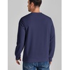 COOFANDY Mens Crewneck Sweatshirt Lightweight Casual Fall Winter Pullovers(Navy Blue)