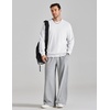 COOFANDY Mens Crewneck Sweatshirt Lightweight Casual Fall Winter Pullovers(White)