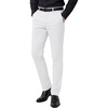 COOFANDY Men Dress Pants Slim Fit Suit Pants Expandable Waist Casual Slacks(White)
