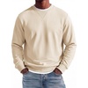 COOFANDY Mens Crewneck Sweatshirt Lightweight Casual Fall Winter Pullovers(Beige)