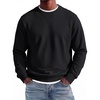 COOFANDY Mens Crewneck Sweatshirt Lightweight Casual Fall Winter Pullovers(Black)
