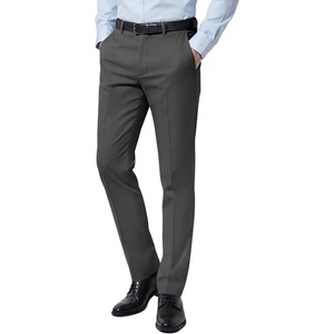 COOFANDY Men Dress Pants Slim Fit Suit Pants Expandable Waist Casual Slacks(Dark Grey)