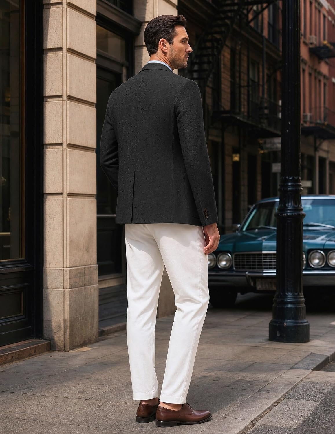image:imageCOOFANDY Mens Blazer Casual Sport Coats One Button Lightweight Sport JacketBlack