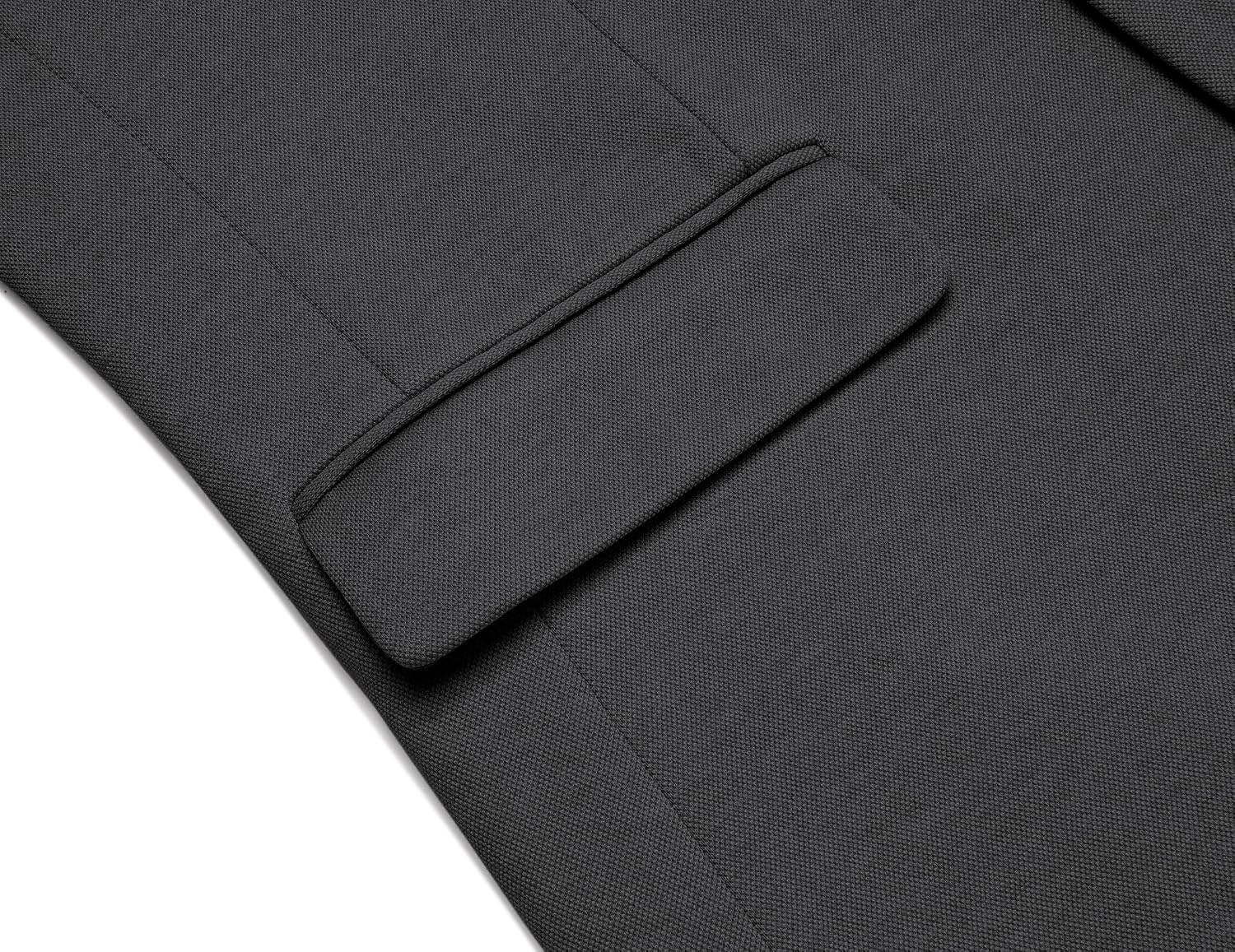 image:imageCOOFANDY Mens Casual Knit Blazer Sport Coats Business Suit JacketDark Grey