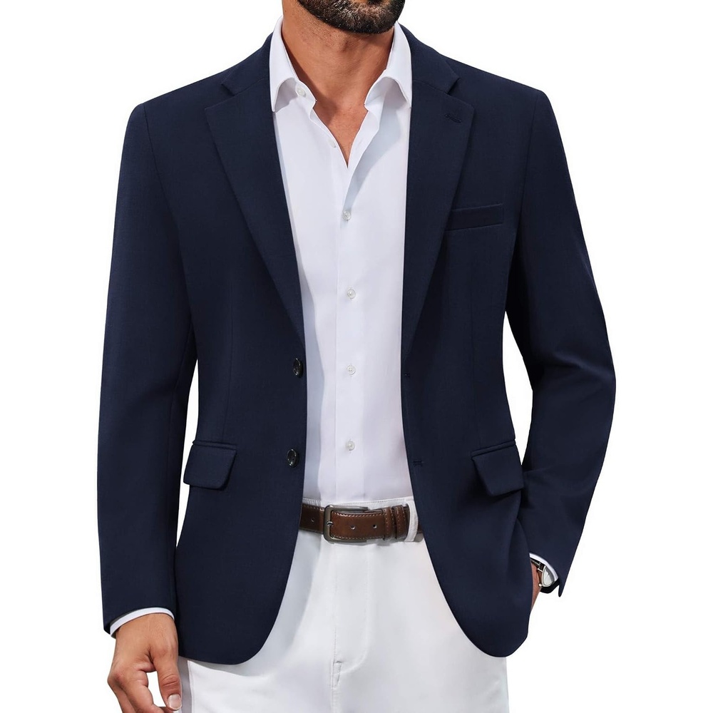 image:imageCOOFANDY Mens Casual Blazer Lightweight Sport Coats Business Suit JacketDark Blue