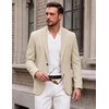 COOFANDY Mens Blazer Casual Sport Coats One Button Lightweight Sport Jacket(Beige)