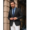 COOFANDY Mens Blazer Casual Sport Coats One Button Lightweight Sport Jacket(Black)