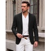 COOFANDY Mens Blazer Casual Sport Coats One Button Lightweight Sport Jacket(Black)
