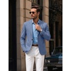 COOFANDY Mens Blazer Casual Sport Coats One Button Lightweight Sport Jacket(Blue)