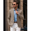 COOFANDY Mens Blazer Casual Sport Coats One Button Lightweight Sport Jacket(Brown)