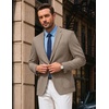 COOFANDY Mens Blazer Casual Sport Coats One Button Lightweight Sport Jacket(Brown)