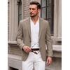 COOFANDY Mens Blazer Casual Sport Coats One Button Lightweight Sport Jacket(Brown)