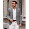 COOFANDY Mens Blazer Casual Sport Coats One Button Lightweight Sport Jacket(Dark Grey)