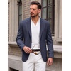 COOFANDY Mens Blazer Casual Sport Coats One Button Lightweight Sport Jacket(Navy Blue)