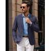 COOFANDY Mens Blazer Casual Sport Coats One Button Lightweight Sport Jacket(Navy Blue)