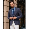 COOFANDY Mens Blazer Casual Sport Coats One Button Lightweight Sport Jacket(Navy Blue)
