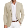 COOFANDY Mens Blazer Casual Sport Coats One Button Lightweight Sport Jacket(Beige)
