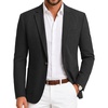 COOFANDY Mens Blazer Casual Sport Coats One Button Lightweight Sport Jacket(Black)