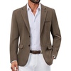 COOFANDY Mens Casual Blazer Lightweight Sport Coats Business Suit Jacket(Brown)
