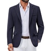 COOFANDY Mens Casual Blazer Lightweight Sport Coats Business Suit Jacket(Navy Blue)
