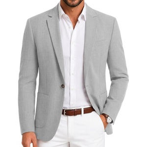 COOFANDY Mens Blazer Casual Sport Coats One Button Lightweight Sport Jacket(Light Grey)