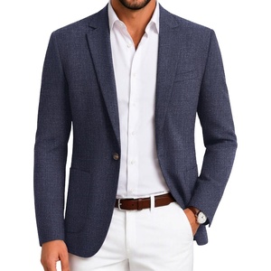 COOFANDY Mens Blazer Casual Sport Coats One Button Lightweight Sport Jacket(Navy Blue)