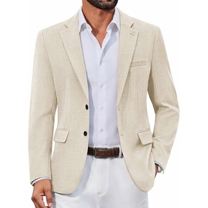 COOFANDY Mens Casual Blazer Lightweight Sport Coats Business Suit Jacket(Beige)