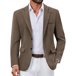 COOFANDY Mens Casual Blazer Lightweight Sport Coats Business Suit Jacket(Brown)